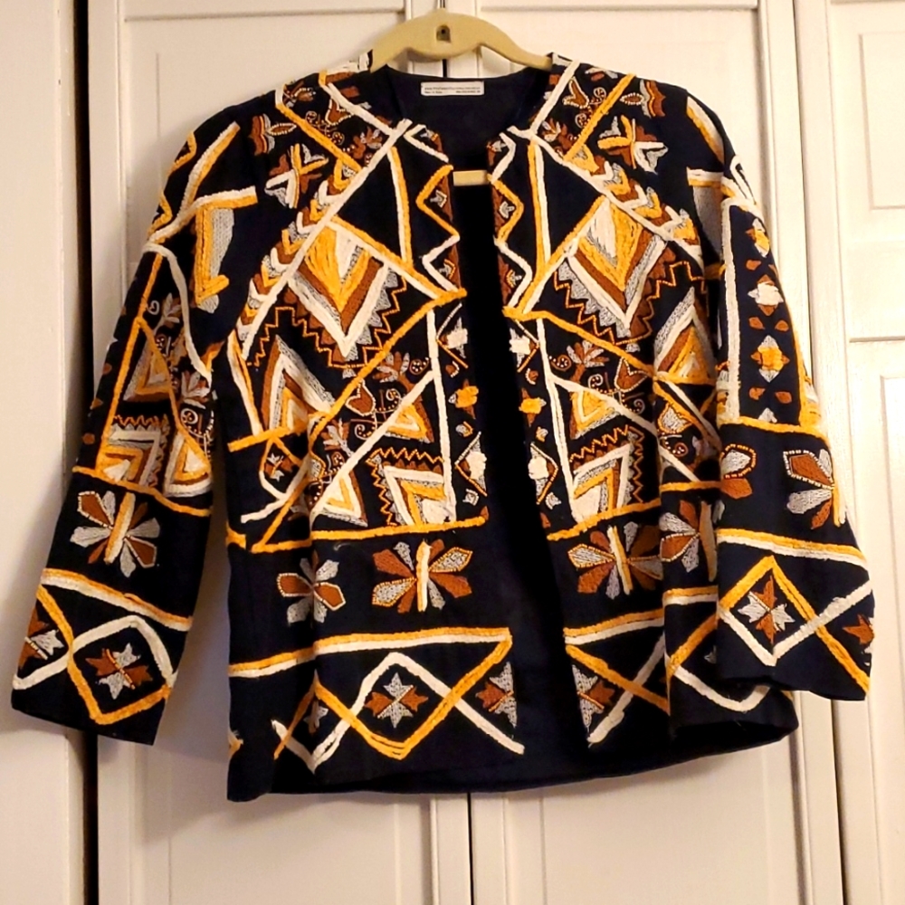 COPY - Beautiful beaded and embroidered blazer by Zara